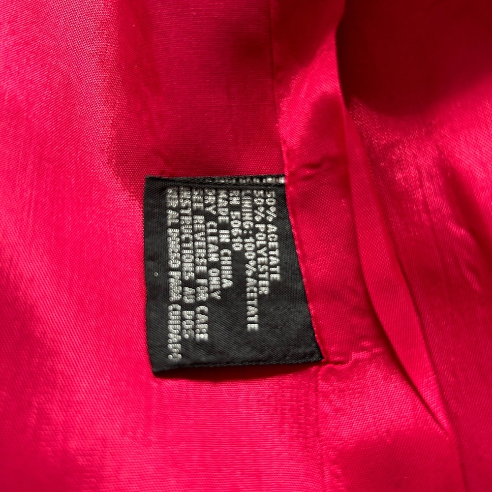 New Polyester Fully Lined Double Breasted Red Jac… - image 4